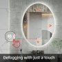 Speil - Arezzo | Ovalt | LED-belysning, dimbar og antidugg