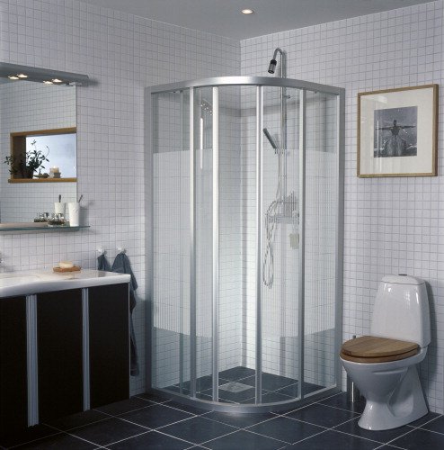 If� Solid SVR, kvartsrund dusjvegg