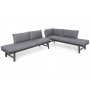 Modulsofa Porto med bord - Gr/mrkegr