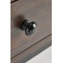 Skrivebord med skuffer valn�tt 123 cm bredt