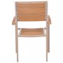 Lenestol med armlener Beige - Las Vegas