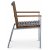 Alva spisegruppebord inkl. 6 stoler - Teak / Galvanisert stål