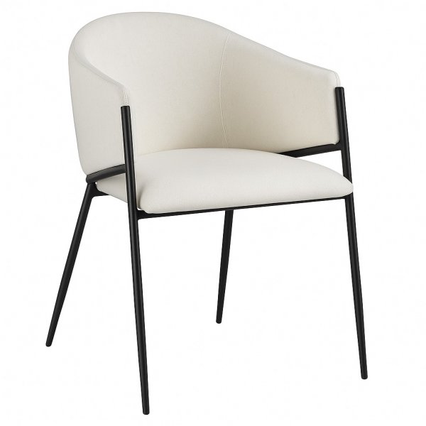 Spisestol Beige/Grå med Svarte Ben - Stacey Spisestol Beige/Grå med Svarte Ben - Stacey
