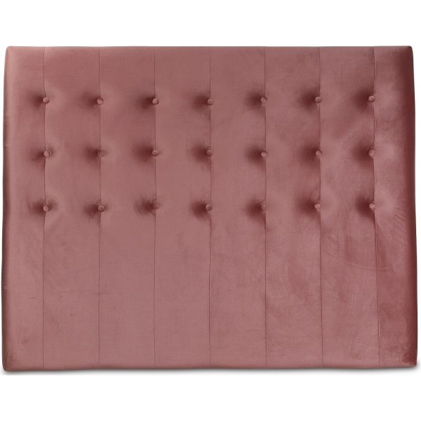 Centa sengegavl med knapper 90 cm - Rosa fløyel Centa sengegavl med knapper 90 cm - Rosa fløyel