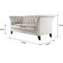 Sofa 2-seter Chesterfield bl� - Milton