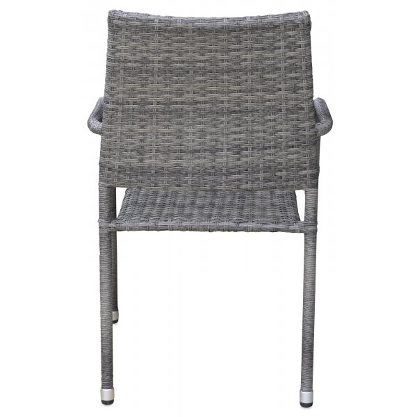 Ida stabelbar utestol i grå syntetisk rotting Ida stabelbar utestol i grå syntetisk rotting