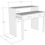 Skrivebord Maida uttrekkbart hvitt - 99 cm Skrivebord Maida uttrekkbart hvitt - 99 cm