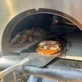 Kundebilde Vedfyrt Pizzaovn Neaple med vogn og redskap - Rustfritt st�l