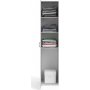 Hvit Space-garderobe - 40 cm bred - 175 cm høy Hvit Space-garderobe - 40 cm bred - 175 cm høy