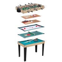 Multispillbord 10 spill - Shuffleboard - Biljard - Bowling og mye mer
