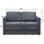 2-seters sovesofa Mind - 139 cm - antrasitt 2-seters sovesofa Mind - 139 cm - antrasitt