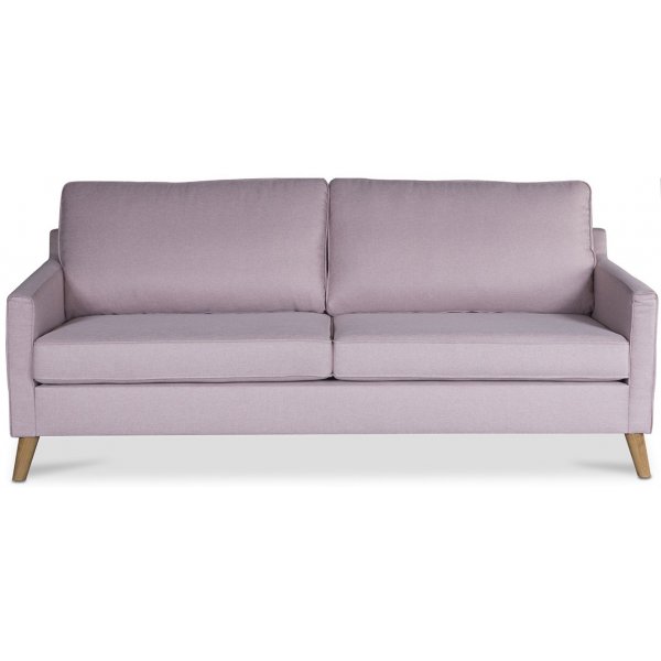 Sofa 3-seter 194 cm Rosa med eik