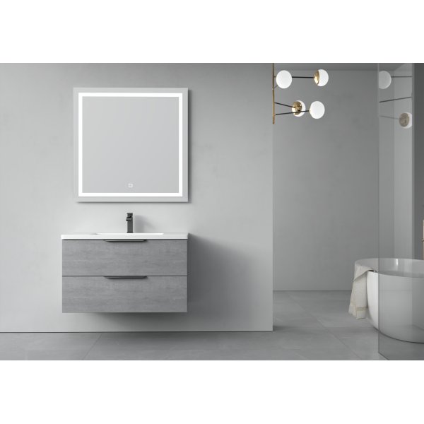 Baderomsmøbler London 90 cm - Betonggrå Baderomsmøbler London 90 cm - Betonggrå