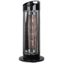 Terrassevarmer stende - 600-1200W - Svart