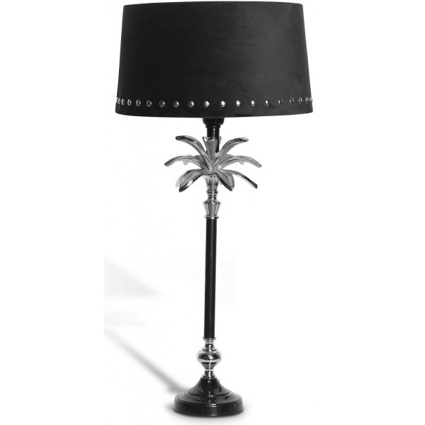 Palmebladlampefot 39 cm - Sølv/Svart Palmebladlampefot 39 cm - Sølv/Svart