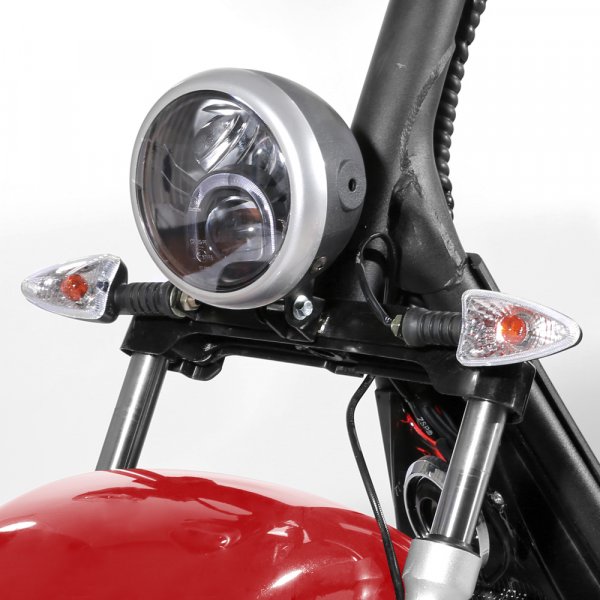 Elscooter Trehjuling - Rød 2000W + Lås kjede Elscooter Trehjuling - Rød 2000W + Lås kjede