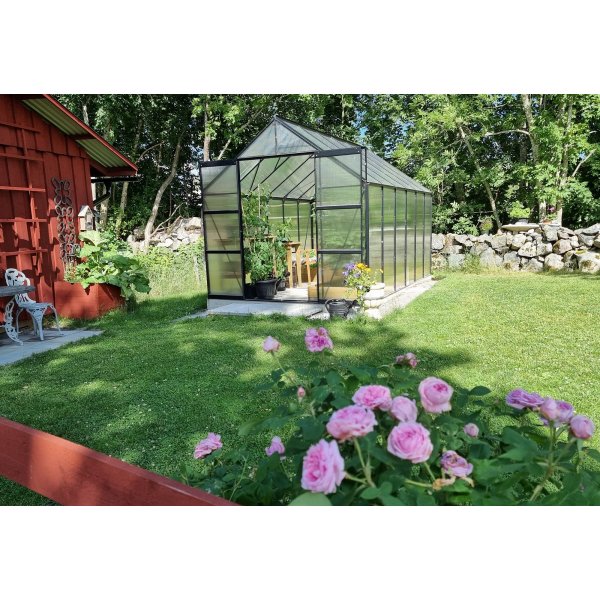 Drivhus Neptunus - 9,6 m² + Drivhusbord Drivhus Neptunus - 9,6 m² + Drivhusbord