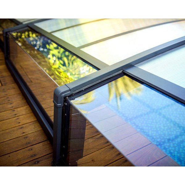 Bassengtak Majorca - Skyvbart - 4x8m Bassengtak Majorca - Skyvbart - 4x8m