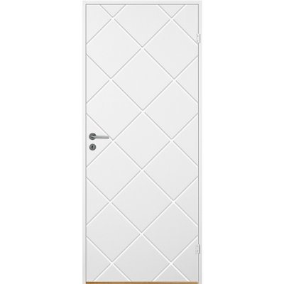 Skardsya innerdr - Kompakt - Sporfrest dekor A12 + Hndtakssett - Blank