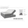 Komfort seng med oppbevaring 180 cm - Gr�