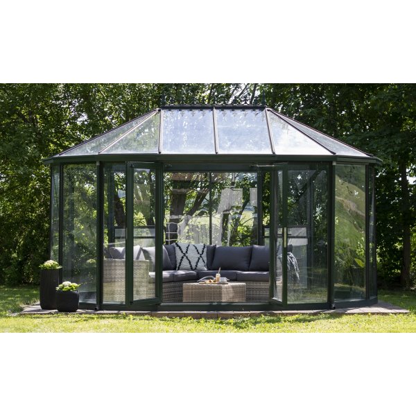 Ingelstorp hjørnesofa med fotskammel - Grå kunstrotting Ingelstorp hjørnesofa med fotskammel - Grå kunstrotting