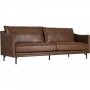 1 Vintage sofa 3-seter brun 223 cm