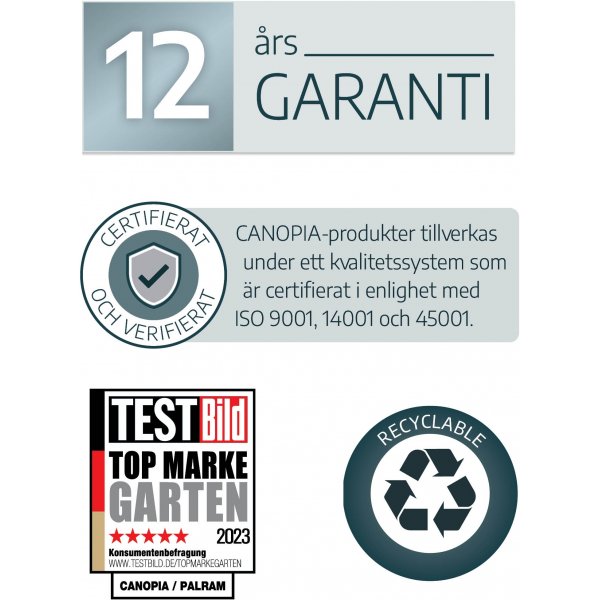 Canopia Rubicon Ultra Durable Redskapsbod 7 m² - Mørkegrå Canopia Rubicon Ultra Durable Redskapsbod 7 m² - Mørkegrå