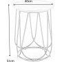 Bobby sidebord Ø40 cm - Valnøtt/svart Bobby sidebord Ø40 cm - Valnøtt/svart
