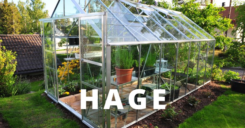 Alt til hagen. Alt til hagen.