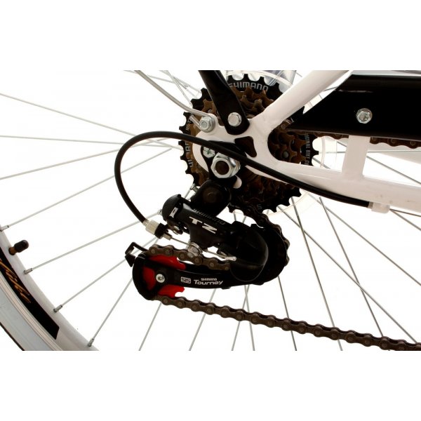 Damesykkel Goetze Mood - svart / hvit + Lås kjede Damesykkel Goetze Mood - svart / hvit + Lås kjede