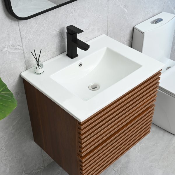 Baderomsmøbler Venezia 60 cm - Mørkt tre Baderomsmøbler Venezia 60 cm - Mørkt tre