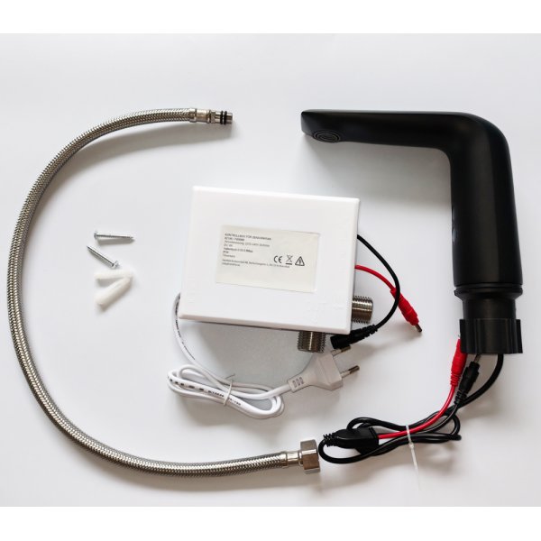 Servantbatteri Fiolett - Svart | kaldtvannstilkobling