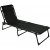 Justerbar solseng i aluminium - Svart sammenleggbar strandsolseng Justerbar solseng i aluminium - Svart sammenleggbar strandsolseng