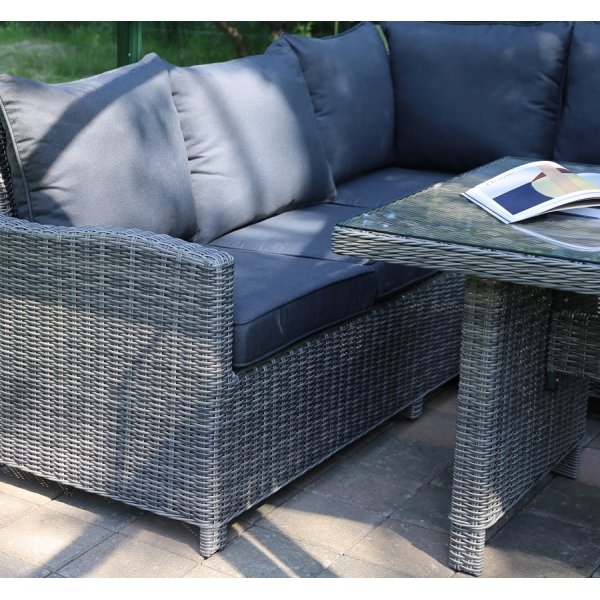 Hawaii sofagruppe - Hj�rnesofa + Rengj�ringsspray for utem�bler