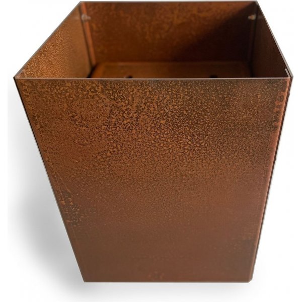 Corten stlpotter torget - 40x30x30 cm