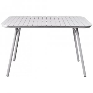 Utem�bler spisegruppe rektangul�rt bord 120x80 cm hvitt