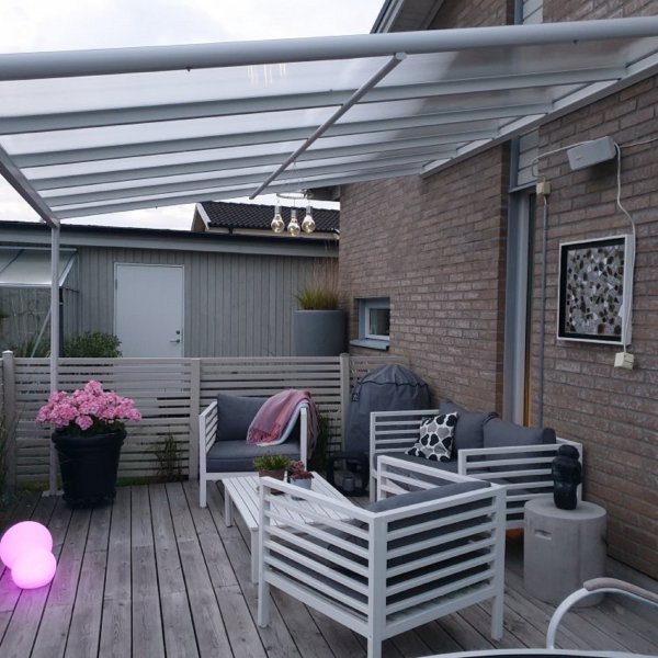 Terrassetak Jim - Hvit - 300 x 310 cm Terrassetak Jim - Hvit - 300 x 310 cm