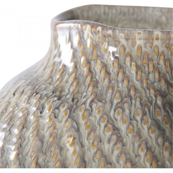 Vase 30,5 cm høy - Hvit/grønn Vase 30,5 cm høy - Hvit/grønn