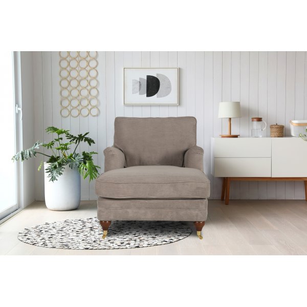 Sofa lenestol Howard m�rk beige kordfl�yel