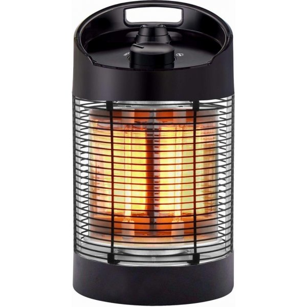 Terrassevarmer stende - 350-700W - Svart