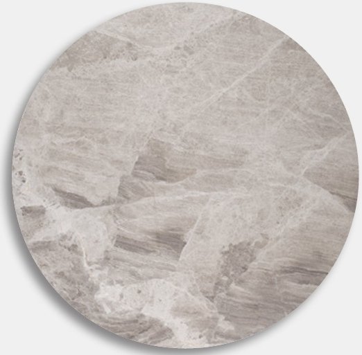 Sølvfarget Diana marmorplate Ø50 cm Sølvfarget Diana marmorplate Ø50 cm