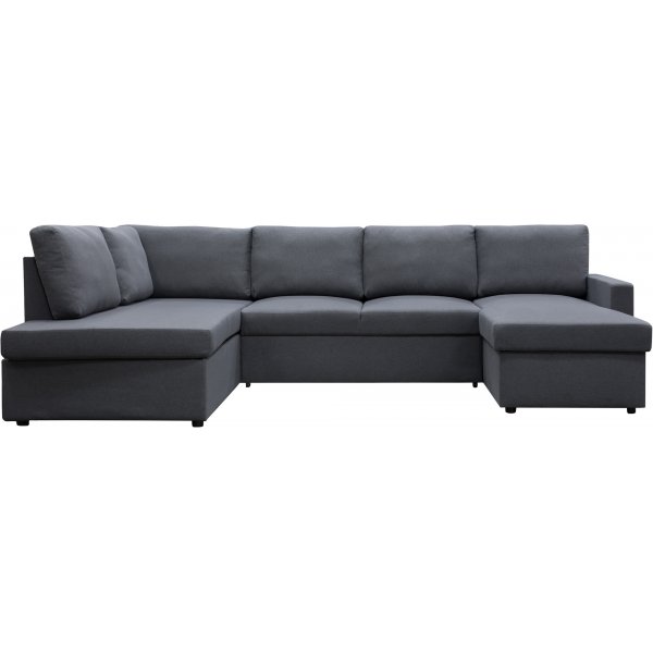 U-sofa sovesofa Tärnö med oppbevaring - 304 cm - mørkegrå U-sofa sovesofa Tärnö med oppbevaring - 304 cm - mørkegrå