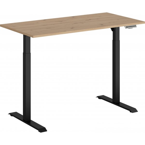 Elektrisk skrivebord 160 cm bredt - Eik