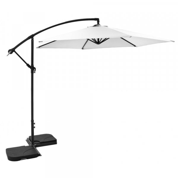 Hengende parasoll - Mallorca | Ø350 cm | Hvit Hengende parasoll - Mallorca | Ø350 cm | Hvit