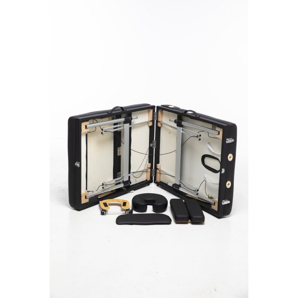 Massasjebord med metallben - 4 soner - Svart Massasjebord med metallben - 4 soner - Svart