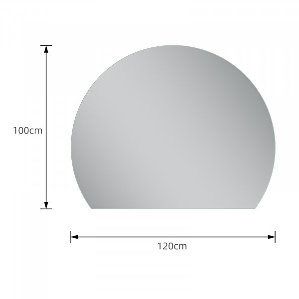 Rundt speil Ferrera med LED-belysning