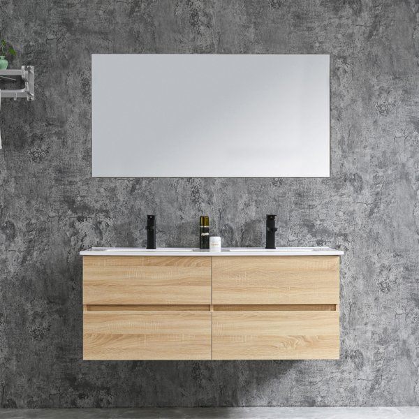 Baderomsmbler Honolulu 120 cm - Tre + 2.00 x Baderomskrok