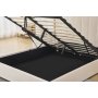 Sengeramme med oppbevaring inkludert hodegavl 160 x 200 cm beige - Bianca