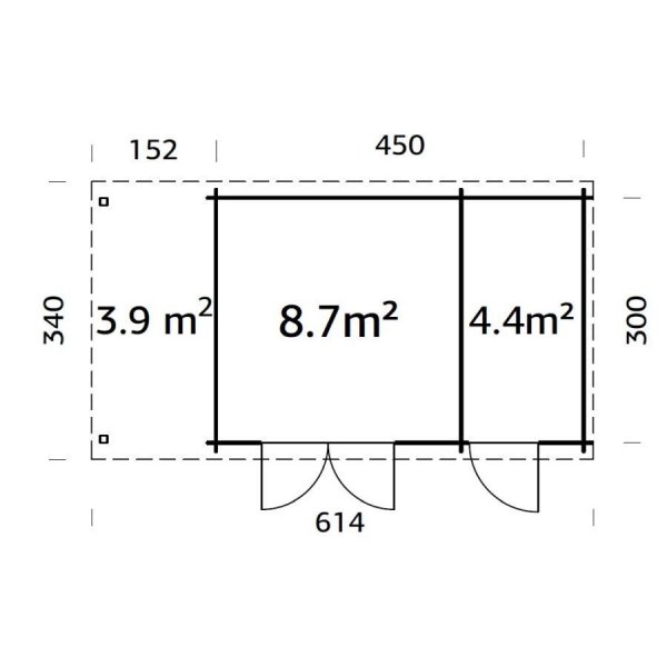 Anneks Ella - 13,1+3,9 m