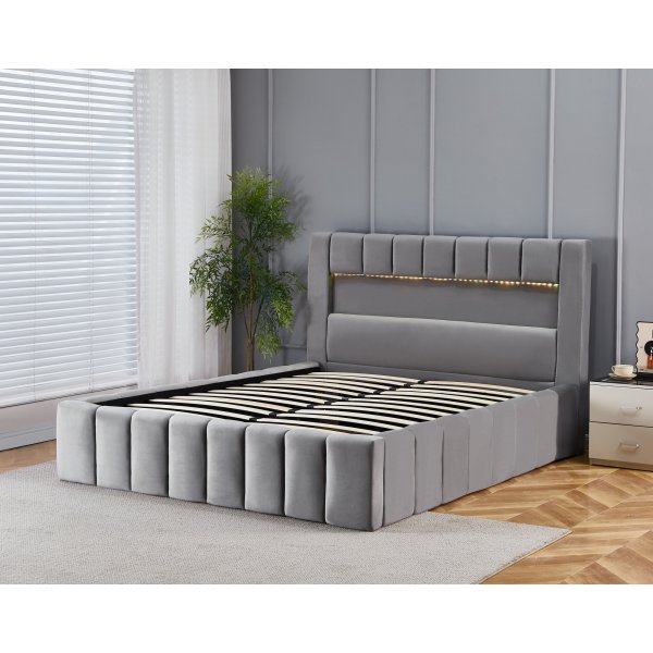 Sengeramme med LED-belysning 160x200 cm Sengeramme med LED-belysning 160x200 cm